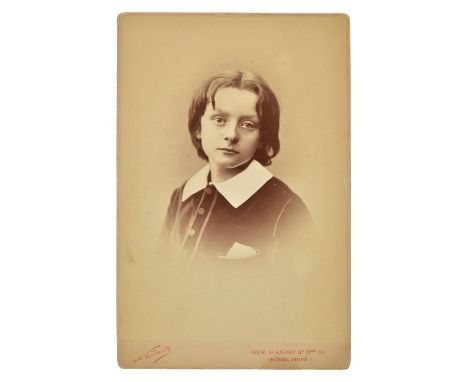 *Nadar [i.e. F‚lix Tournachon, 1820-1910]. Cabinet card portrait of the photographer's son Paul Nadar (1856-1939) aged about 