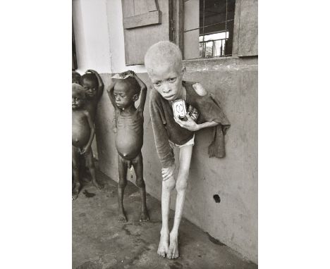 *McCullin (Don, born 1935). Biafra, 1968, printed later,  gelatin silver print, pencil production mark ups to verso, 20 x 14c