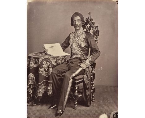 *Woodbury & Page (active c. 1858-1900). Portrait of Raden Saleh (1811-1880, Indonesian artist), c. 1860s,  albumen print phot