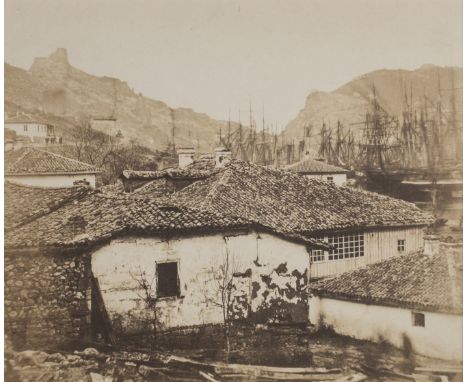 *Fenton (Roger, 1819-1869). Cottages at Balaclava, 1856,  salt print, printed title and publisher's imprint details to lower 