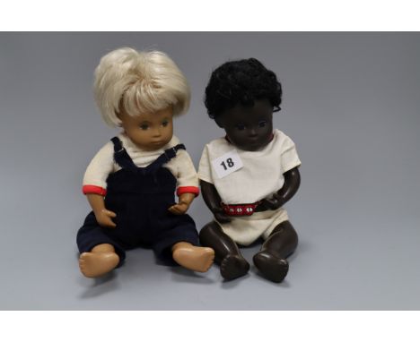 Two vintage baby Sasha dolls