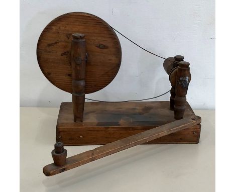 Antique lace bobbin winder 