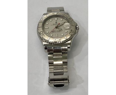 Stainless steel Rolex Oyster Perpetual Date, Yacht-Master Superlative chronometer officially certified 
