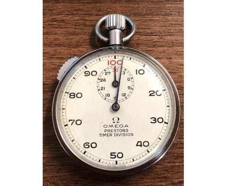 Vintage omega stop watch Prestons timer division working order no warranty given