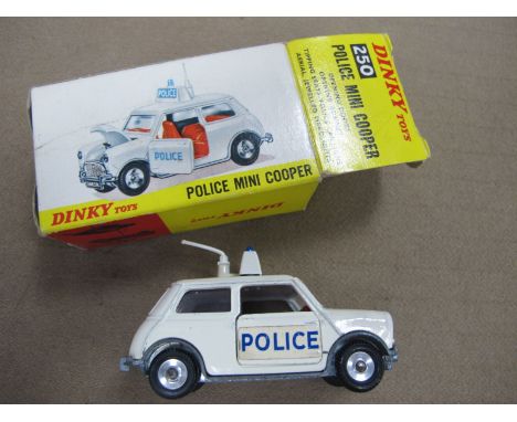 Dinky Toys, Police Mini Cooper 250, boxed.