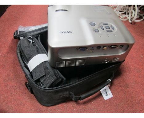 A Texan Data Projector L16-132, with remote, in case plus screen.