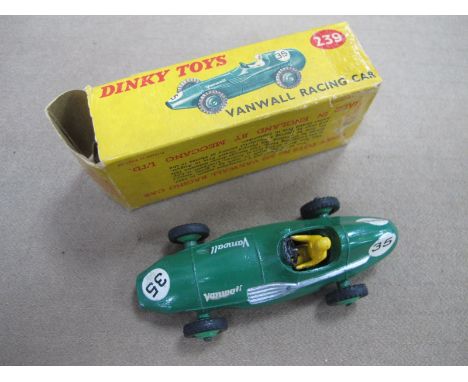 Dinky Toys, Vanwall Racing Car 239, sellotape to box.