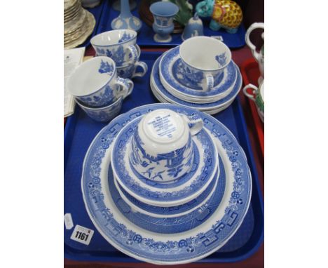 Spode Willow Pattern Tea Service, etc:- One Tray.