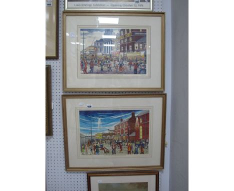 Malcolm Mitchell, 'The Manchester Hotel, Nursery Street', Limited Edition Proof 2, 26 x 39cm and 'Fitzalan Square 1920', Limi