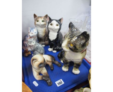 Winstanley Cat (ear chip), others including Just Cats, Goebel, Rye:- One Tray