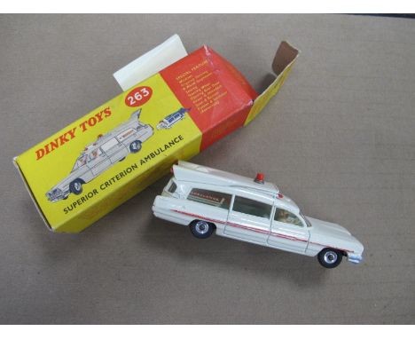 Dinky Toys, Superior Criterion Ambulance 263, boxed.