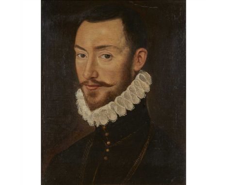 CIRCLE OF FRANCOIS CLOUET (FRENCH 1510-1572) PORTRAIT OF A NOBLEMAN Oil on panel (Dimensions: 26cm x 20cm (10.25in x 8in))(26