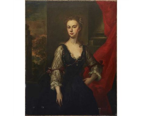 STUDIO OF JOHN VANDERBANK (BRITISH 1694-1739) PORTRAIT SAID TO BE ELIZABETH, COUNTESS OF PEMBROKE Oil on canvas (Dimensions: 