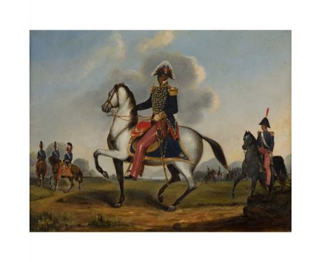 19TH CENTURY FRENCH SCHOOL PORTRAIT OF FRANCOIS-DOMINIQUE TOUSSAINT L'OVERTURE (1743-1803) Oil on canvas (Dimensions: 28cm x 