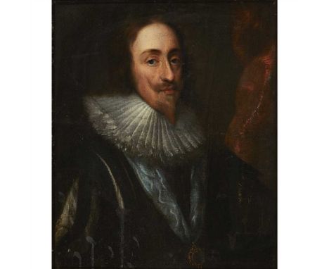 CIRCLE OF DANIEL MYTENS (NETHERLANDISH 1590-1647) PORTRAIT OF KING CHARLES I Oil on canvas (Dimensions: 63cm x 53cm (24.5in x