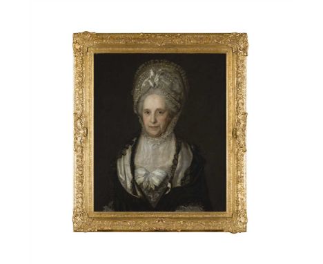 CIRCLE OF THOMAS GAINSBOROUGH (BRITISH 1727-1788) PORTRAIT OF "MISS DANET" Oil on canvas (Dimensions: 76cm x 64cm (30in x 25i