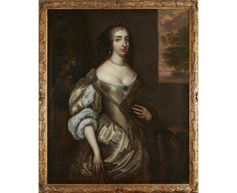 CIRCLE TO ADRIAEN HANNEMAN (DUTCH 1603-1671) PORTRAIT OF MARY OF ORANGE Oil on canvas (Dimensions: 125cm x 100cm (49in x 39.5