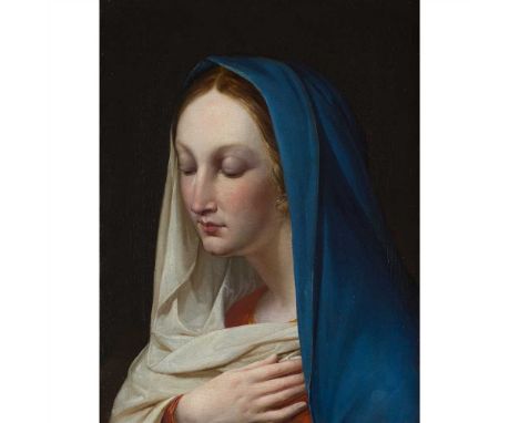 CIRCLE OF CARLO DOLCI (ITALIAN 1616 - 1668) THE MADONNA Oil on canvas (Dimensions: 47cm x 36cm (18.5in x 14.25in))(47cm x 36c