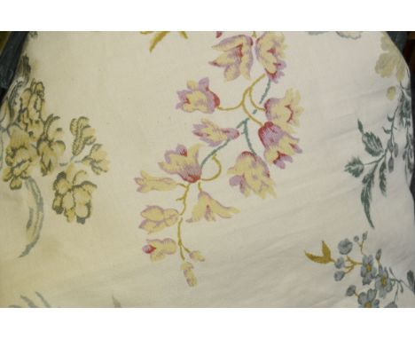 Five pairs of lined and interlined curtains 