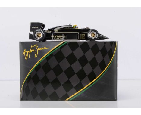 Premium X Models 1:18 Scale Lotus Renault 97T GP Portugal 1985 (Ayrton Senna), SEN18001, in original box, E, box G-VG