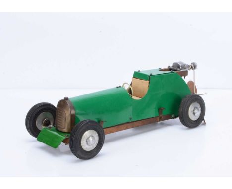 A Propeller-Driven E.D. Diesel Tether Car Of Circa 1950, appears fitted with a post-1947 E.D. 2cc engine with approx 200mm wo