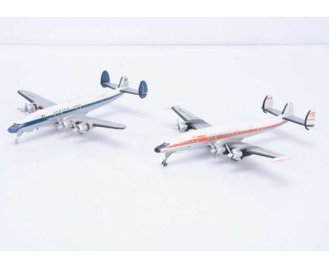 Small World Models 1:200 Scale Airliners, Lockheed L-1049 Super Constellation, two models in Sabena (NI007C) and Iberia (EC-A