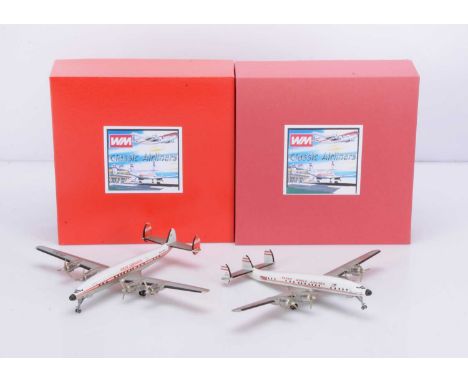 Western Models UK 1:200 Scale Classic Airliners, CA19D Lockheed L-1649 Starliner (T.W.A), CA19E Lockheed L-1649 Starliner (Tr