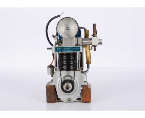 A single-cylinder Impex (Brighton, UK) water-cooled Petrol engine for Marine or Stationary use,  the approx 30cc alloy cylind