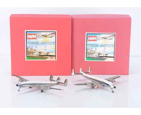 Western Models UK 1:200 Scale Classic Airliners, CA19B Lockheed L-1649 Starliner (Lufthansa), CA3D Lockheed L-1049G Super Con