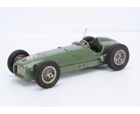 A small Diesel-engined Racing Car by unknown maker, possibly a commercial product, measuring approx 310mm overall, with what 