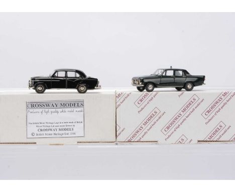 Crossway Models 1:43 Scale White Metal Police Vehicles, CP 11 Morris Isis Series 2 Staffordshire Police, CP 16 Ford Zephyr 6 