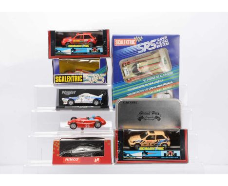 Boxed Vintage & Modern Slot Racing Cars, Scalextric C.321 Fiesta XR2i, SRS C.016 Lancia LC2, Ref.9010 Nissan R89C, Ninco 5017