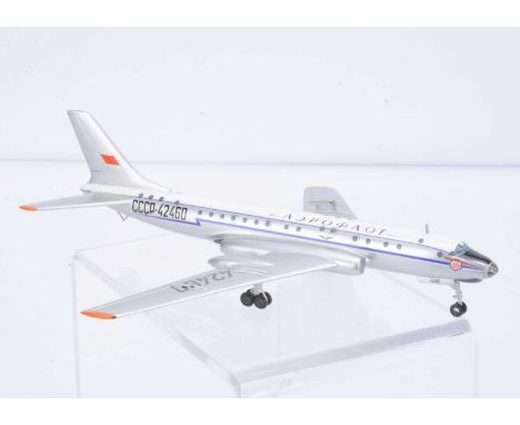 A Sky Classics SMTS 1:200 Scale Tupolev TU 104, in Aeroflot livery, 'CCCP-42460' registration, in original box, E, box VG