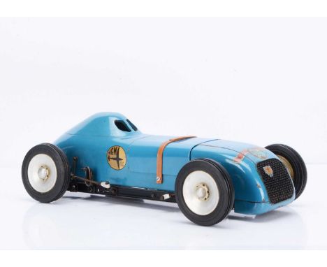 A Petrol-Powered Model 'Special' Tether Racing Car by M&E Models (Exmouth), measuring approx 470mm long overall, fitted with 