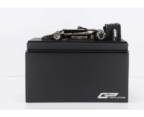 A GP Replicas 1:18 Scale Lotus Type 79 1978 Nr.6 (Peterson), GP54B, in original box with outer sleeve, E, box VG-E