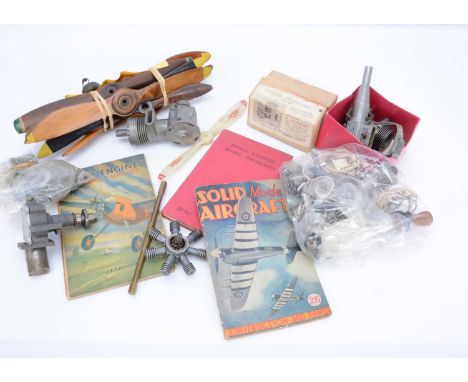 A Collection of Aero-engine Accessories and Spares (qty), including parts of a Dooling '61' engine, parts of a (dummy?) 7-cyl