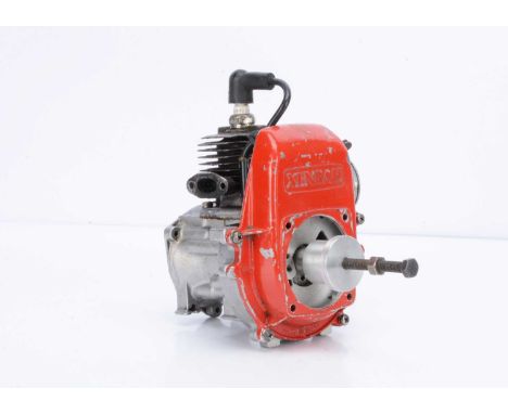 A useable-sized Japanese XenXah single-cylinder Petrol Engine, labelled 'G2C', No. 039927, estimated to be approx 15cc, with 
