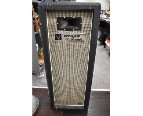 A vintage column speaker, bears label, Stagg Sound