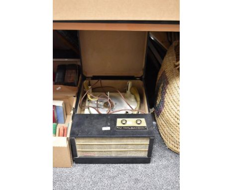 A Philco high fidelity twin speaker record player.