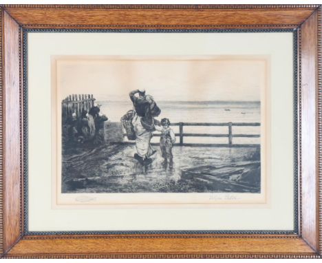 Ulysse Butin Antique Print Size: Overall 25 x 32 in. Sight: 14 x 20 1/2 in. Please note that all sales are final. No refunds 