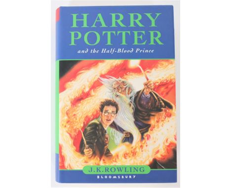 Harry Potter and the Half-Blood Prince by J K Rowling, first edition of Rowling’s sixth book, with dust jacket, published by 