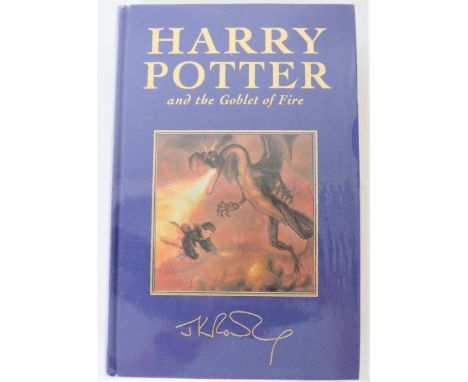 Harry Potter and the Goblet of Fire 2000 by J K Rowling, first edition of Rowling’s fourth book, with no dust jacket as issue