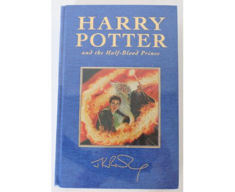 Harry Potter and the Half-Blood Prince by J K Rowling, first edition of Rowling’s sixth book, with no dust jacket as issued, 