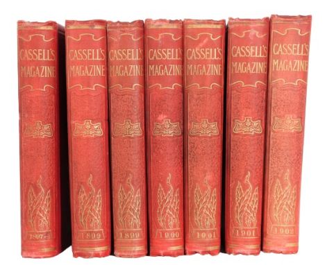 Attractive seven volumes of Cassell's Magazine published between 1897 and 1902. Cassell's was a British monthly magazine that