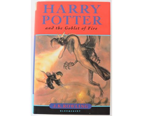 Harry Potter and the Goblet of Fire 2000 by J K Rowling, first edition of Rowling’s fourth book, with dust jacket, published 