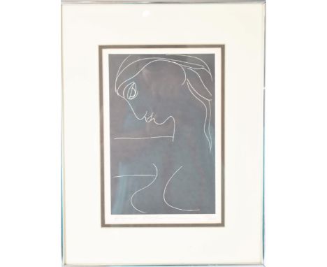 Hagop Chakrian (1929-2006) American. Signed and numbered lithograph. Regardless of Hagop Chakrian's minimalistic designs, his