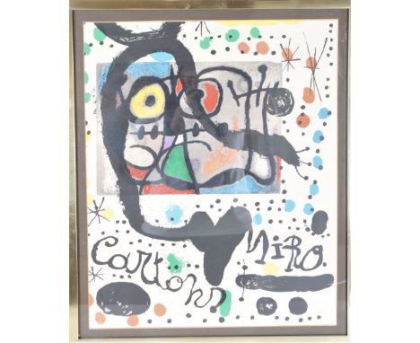 Joan Miro (1893-1983) Spain, Lithograph. Sight Size: 19 1/2 x 23 1/2 in. Overall Size: 25 x 31 in. Please note that all sales