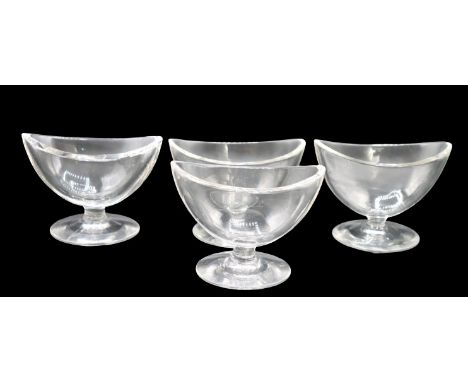 Set of four Steuben Dessert Bowls. Size: 3 x 4 1/4 in. Please note that all sales are final. No refunds will be given under a