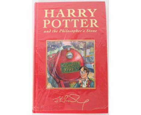 Harry Potter and the Philosopher’s Stone 1999 by J K Rowling, Deluxe British Edition, only 4000 printed, the plastic seal has