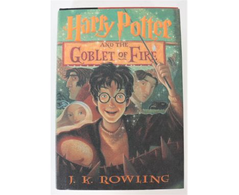 Harry Potter and the Goblet of Fire 2000 by J K Rowling, first American edition of Rowling’s fourth book, first printing, wit